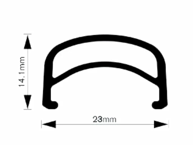 H Plus Son TB14 Jantes En Alliage Jantes Classiques 700c - Noir 6 H Plus Son TB14 Jantes En Alliage Jantes Classiques 700c - Noir – Image 4