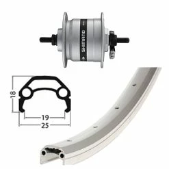 Bike Mailorder VR 28 Pouces Avec Dynamo De Moyeu - Argent 6 Bike Mailorder VR 28 Pouces Avec Dynamo De Moyeu - Argent -Vélos Soldes vr 28 zoll mit nabendynamo 123669